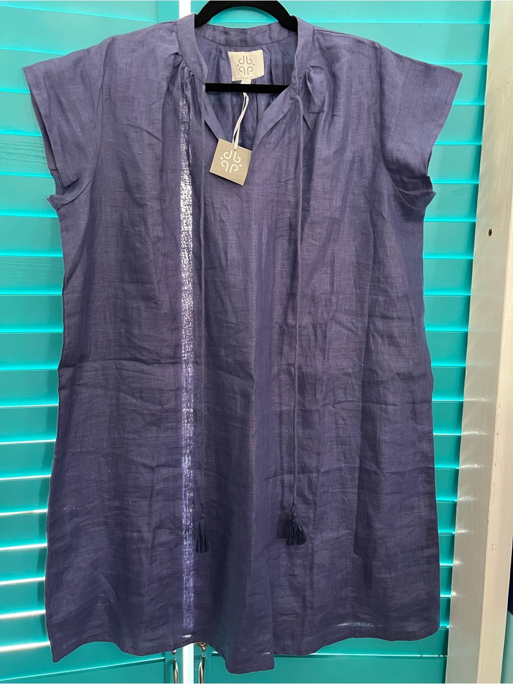 Pomegranate Dress 100% Linen Cap Sleeve NWT Size XL